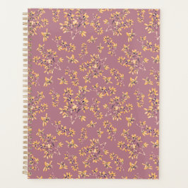 ブラックトーンパープルイエロー プランナー手帳