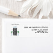 ブラックドア我々は新しいホーム差出人住所 ラベル (インサイチュ)