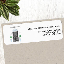 ブラックドア我々は新しいホーム差出人住所 ラベル