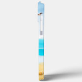 ブラックドイツシェパードドッグオンビーチ Case-Mate iPhoneケース (裏面 / 左)