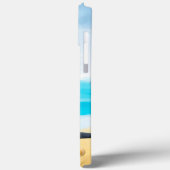 ブラックドイツシェパードドッグオンビーチ Case-Mate iPhoneケース (裏面 / 左)