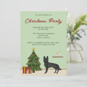 ブラックドイツシェパードドッグフェスティバルクリスマスパーティー 招待状 (スタンド正面)