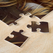 ブラックドイツシェパードハロウィーンジグソーパズル ジグソーパズル (側面)