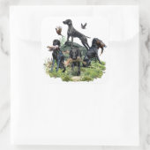 ブラックドイツ短編ポインタ スクエアシール (バッグ)