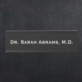 ブラックドクターズオフィスドクタードアサイン名プレート サインプレート