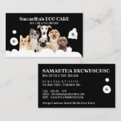 ブラックドッグスパサロン シッティングバス グルーマー 名刺 (正面/裏面)