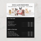 ブラックドッグトリマーシッター・ウォーカーペットサービスオファー チラシ (正面)