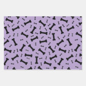 ブラックドッグボーンズデザイン ラッピングペーパーシート (正面3)