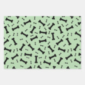 ブラックドッグボーンズデザイン ラッピングペーパーシート (正面2)