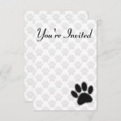 ブラックドッグポースケッチ 招待状 (正面/裏面)