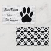 ブラックドッグポープリントとボーンカスタム 名刺 (正面/裏面)