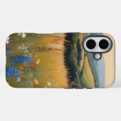 ブラックドッグワイルドフラワー Case-Mate iPhoneケース (裏面 (横))