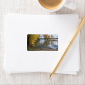 ブラックドッグ湖で秋 ラベル (インサイチュ)