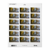 ブラックドッグ湖で秋 ラベル (フルシート)