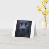 ブラックドッグ・イン・スピリット カード (黄色い花)