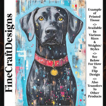 ブラックドッグ、レッドカラー、カラフルZ6絵を描デコペ