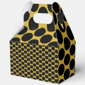 ブラックドットスタイルのゴールドゲーブル 5x3x6.5 フェイバーボックス (裏面)