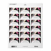 ブラックドットズブライド&グルーマー差出人住所ラベル ラベル (フルシート)