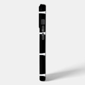 ブラックドットパターン – カスタムイニシャル Case-Mate iPhoneケース (裏面 / 左)