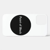 ブラックドット Case-Mate iPhoneケース (裏面 (横))