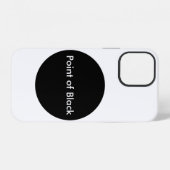 ブラックドット iPhoneケース (裏面横)