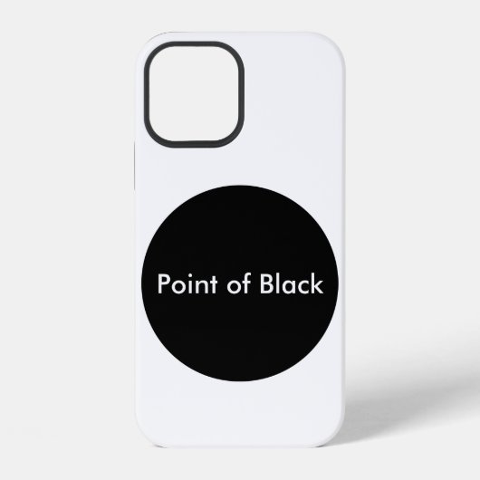 ブラックドット iPhoneケース (裏面)