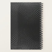 ブラックドポップ・アートのット年週 プランナー手帳 (裏面)