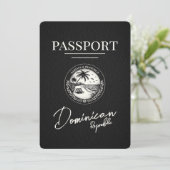 ブラックドミニカ共和国パスポート セーブザデート (スタンド正面)