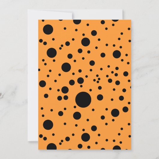 ブラックドモダンットゴールデンサンクスギビング招待状 招待状 (裏面)