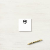 ブラックドラゴンのホワイトノートパッド ポストイット (デスク上)