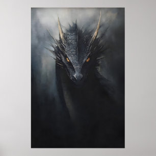 ブラックドラゴンの壁画、憂鬱なゴブリンコア ポスター