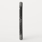 ブラックドラゴンの威厳: ミスティカルTシャツデザイン Case-Mate iPhoneケース (裏面/左)