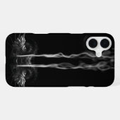 ブラックドラゴンの煙 iPhoneケース (裏面横)