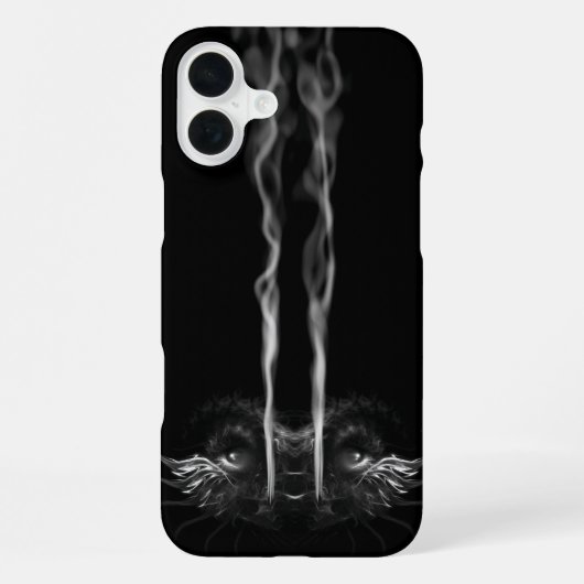 ブラックドラゴンの煙 iPhoneケース (裏面)