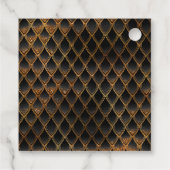 ブラックドラゴンはかりで測金ゴールド誕生日ありがとう フェイバータグ (裏面)