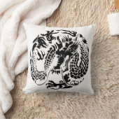 ブラックドラゴンアメリカンMoJo枕 クッション (ブランケット)