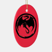 ブラックドラゴンコーラルセラミックオーナメント セラミックオーナメント (右)