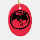 ブラックドラゴンコーラルセラミックオーナメント セラミックオーナメント (裏面)
