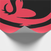 ブラックドラゴンコーラルマットラッピング紙ラージ ラッピングペーパー (角)