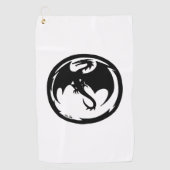 ブラックドラゴンゴルフタオル ゴルフタオル (正面)