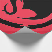 ブラックドラゴンサンゴ光沢ラッピング紙ラージ ラッピングペーパー (角)