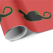 ブラックドラゴンシルエット ラッピングペーパー (ロールコーナー)