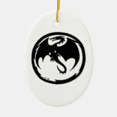 ブラックドラゴンセラミックオーナメント セラミックオーナメント (正面)