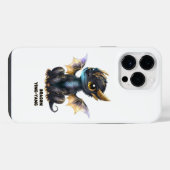 ブラックドラゴンデザイン iPhoneケース (裏面横)