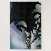 ブラックドラゴンファンタジーブルーマウンテンズ ジグソーパズル (縦)