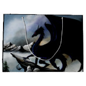 ブラックドラゴンファンタジーブルーマウンテンズ ラージペーパーバッグ (裏面)