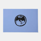 ブラックドラゴンブルー ドアマット (正面)