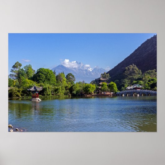 ブラックドラゴンプール – 雲南省、中国 ポスター (正面)