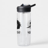 ブラックドラゴンヘッド生カスタム物の水瓶 ウォーターボトル (左面)