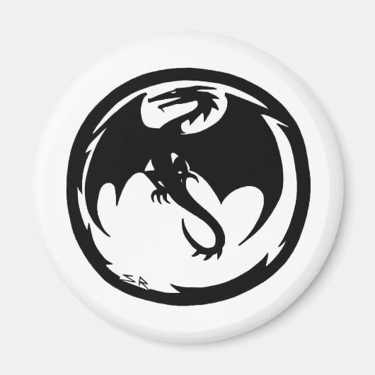 ブラックドラゴンマグネット マグネット (正面)